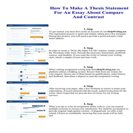 How To Make A Thesis Statement For An Essay About Compare And Contrast