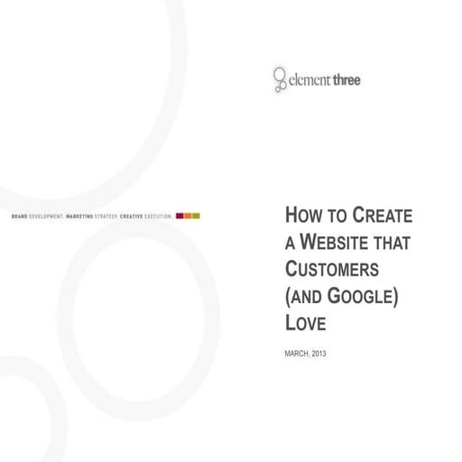 How to Make a Website Customers & Google Love