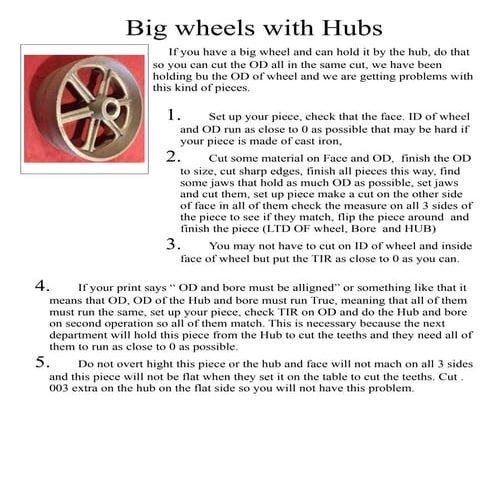H ow to make big wheels with hubs machinsut handbook lathe espanol dddd