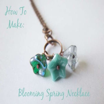 How to Make Blooming Spring Necklace DIY Jewelry Making Tutorial
