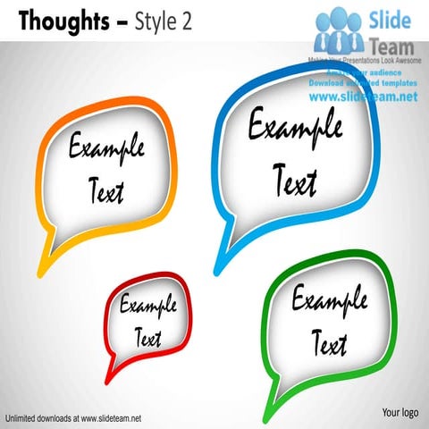 How to make callouts exclamation thought idea thoughts power point slides and...