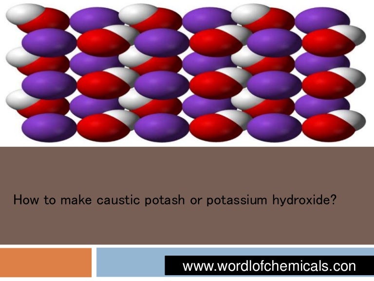 How to make caustic potash