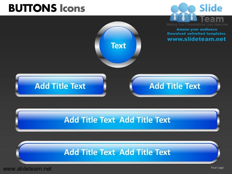 How to make create buttons icons powerpoint presentation slides and p…
