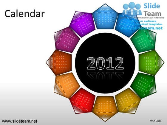 Free Month Gantt PowerPoint Chart | PPTX
