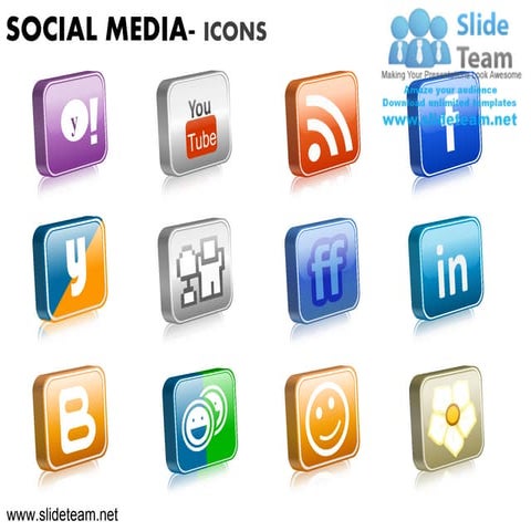 How to make create social media icons powerpoint presentation slides and ppt ...