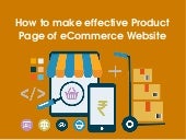 How to make effective Product Page of eCommerce Website