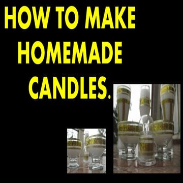 Candle Making Lesson Plan - Unbound Stockton | PDF