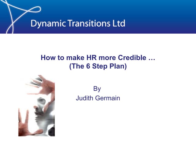 How to make HR more credible