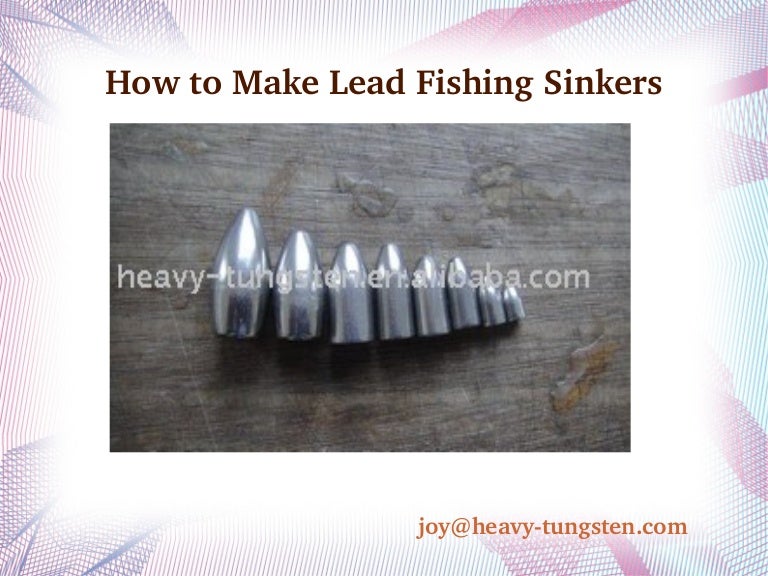 How to make lead fishing sinkers