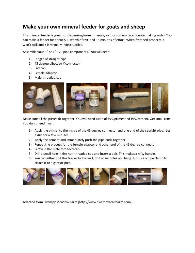 How To Make Your Own Mineral Feeder
