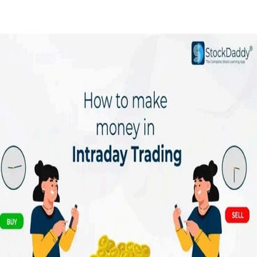 How to make money in Intraday Trading using these strategies