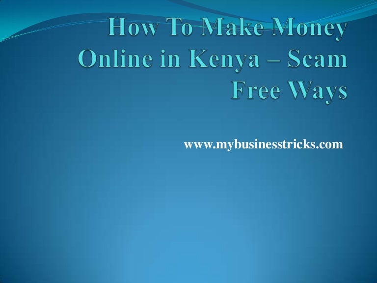How to Make Money Online in Kenya