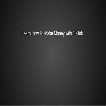 How to Make Money on Tiktok for beginners.pdf