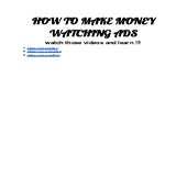 How to make money watching ads