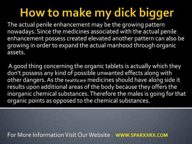 How to make my dick bigger | PDF