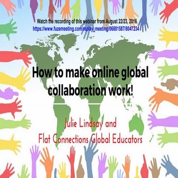 How to make online global collaboration work!