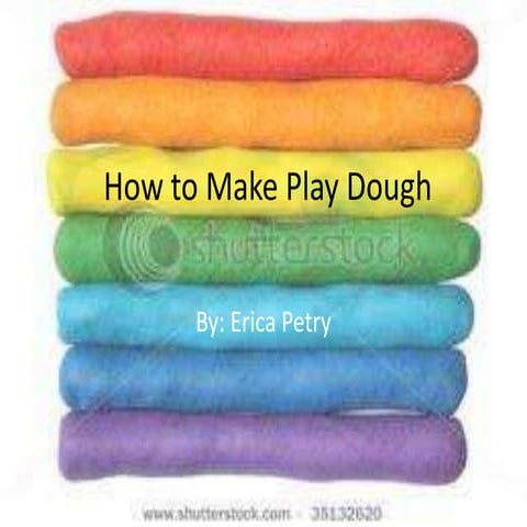 How to make play dough