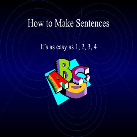 How To Make Sentences