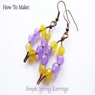 How to Make Simple Spring Earrings ...