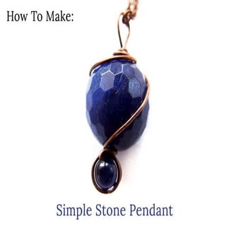 How to Make Simple Stone Pendant DI...