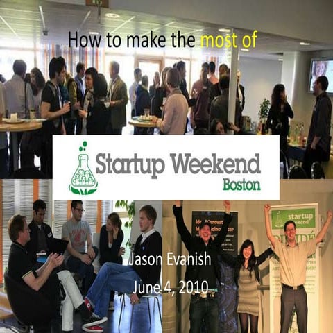 How to make the most of startup weekend