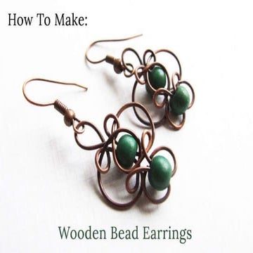 How to Make Wooden Bead Earrings DIY Jewelry Making Tutorial | PPT