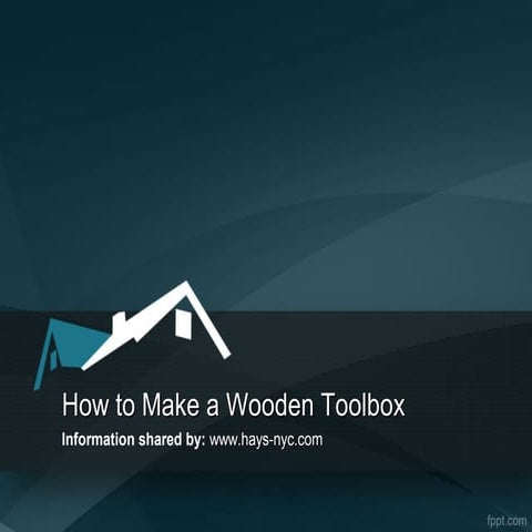 Make a wooden toolbox