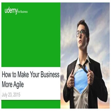 How to Make Your Business More Agile