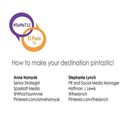 How to make your destination pintastic! (Part 1)