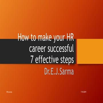 How to be the best HR professional