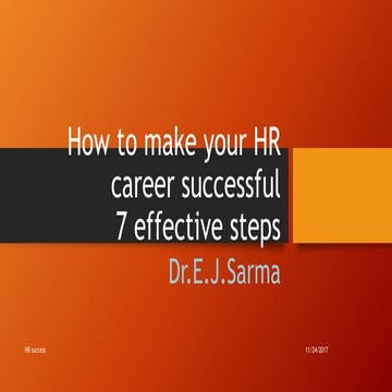 How to make your hr career successful