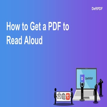 How to make your PDF read aloud
