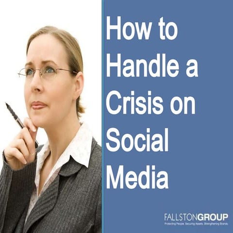 6 Quick Tips for Managing Crisis through Social Media | PPTX