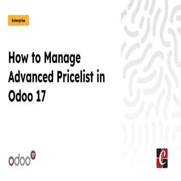 How to Manage Advanced Pricelist in Odoo 17