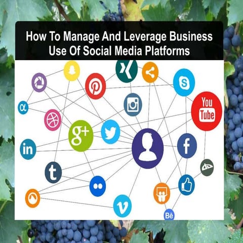 How to manage and leverage business use of social media platforms