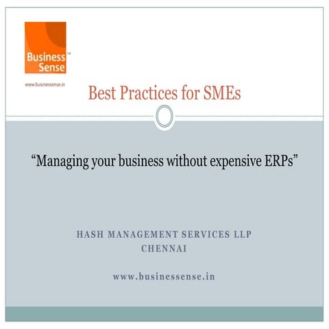 How to manage business without ERP