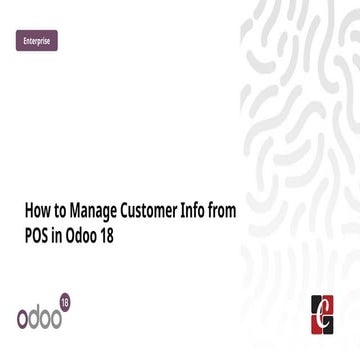 How to Manage Customer Info from POS in Odoo 18