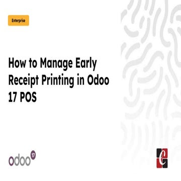 How to Manage Early Receipt Printing in Odoo 17 POS