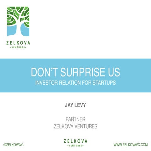 Investor Relations For Startups Pdf