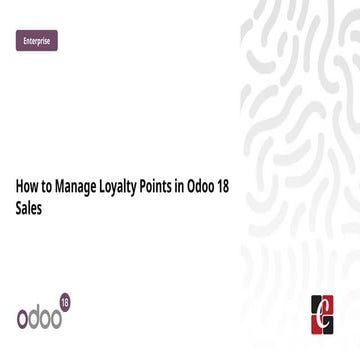 How to Manage Loyalty Points in Odoo 18 Sales