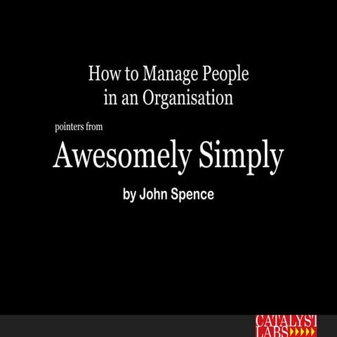 How To Manage People In An Organisation