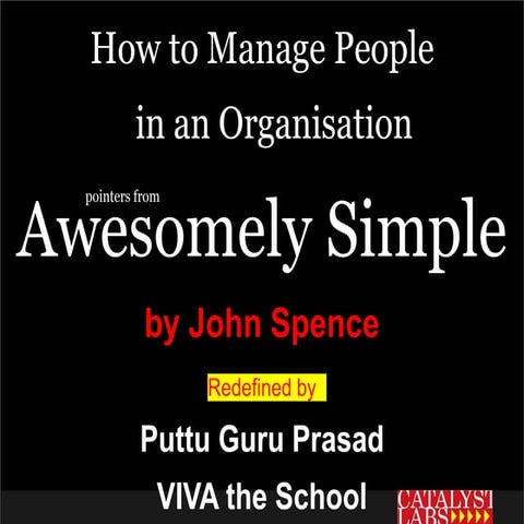 How to manage people in an organisation pgp