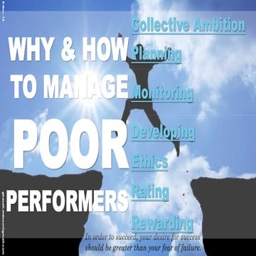 How to manage poor performers learningtemplateslides