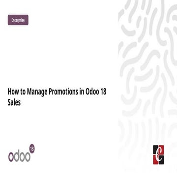 How to Manage Promotions in Odoo 18 Sales