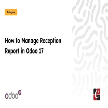 How to Manage Reception Report in Odoo 17