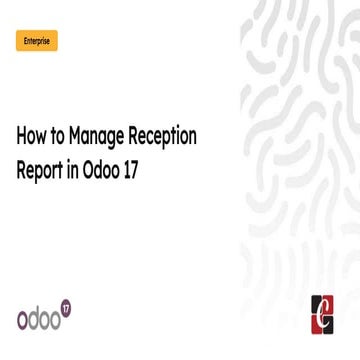How to Manage Reception Report in Odoo 17