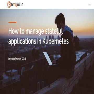 How to manage stateful applications in Kubernetes