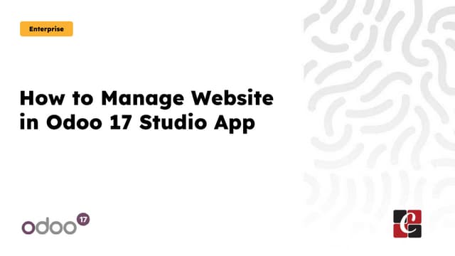 How to Manage Website in Odoo 17 Studio App.pptx