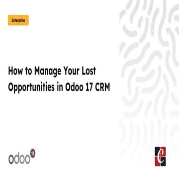 How to Manage Your Lost Opportunities in Odoo 17 CRM