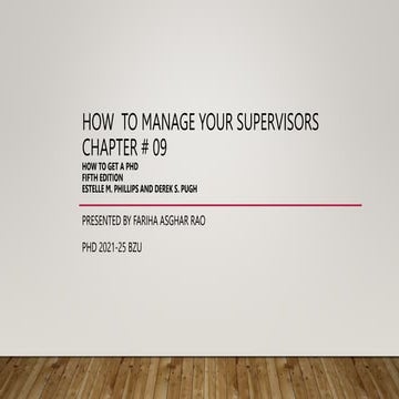 How  to manage your supervisors PPT.pptx